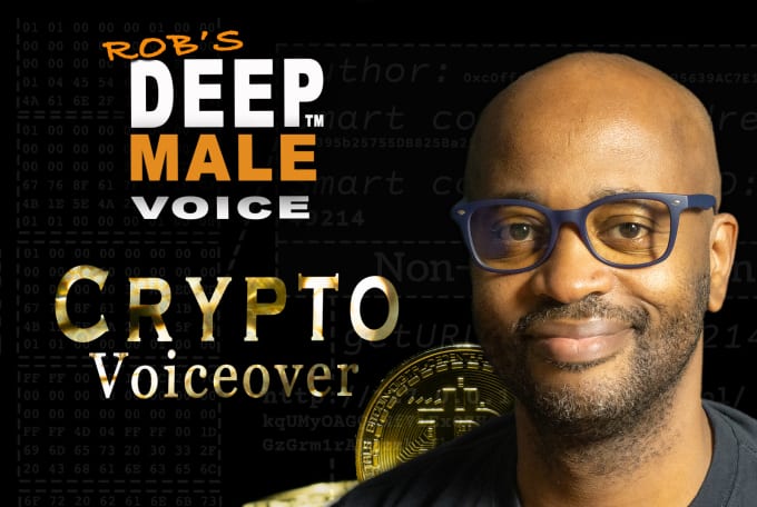 Gig Preview - Voice your crypto promotion nft or blockchain project deep male american style