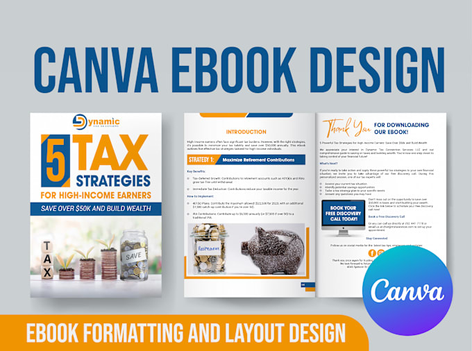 Gig Preview - Canva ebook design, lead magnet, workbook,  ebook formatting and layout design