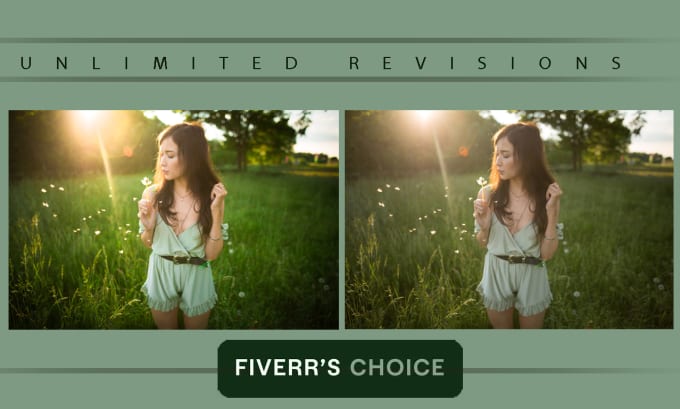 Gig Preview - Edit your portrait photos