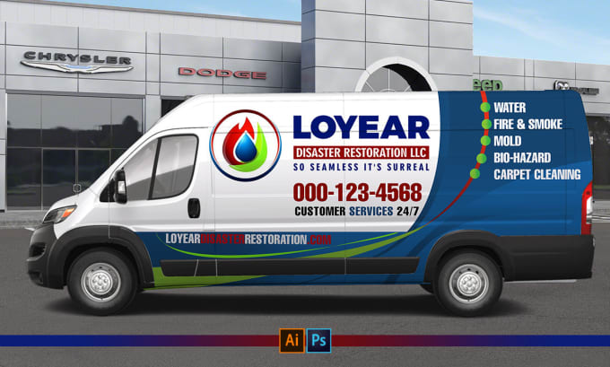 Gig Preview - Design van wrap, car wrap, and vinyl wrap for any vehicle