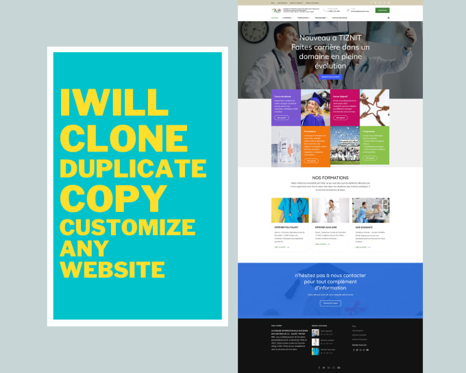 Gig Preview - Create, clone, copy or customize any website or landing page