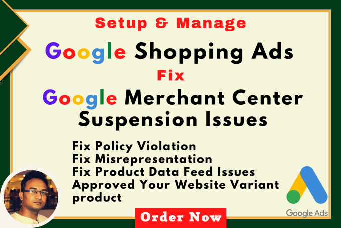 Gig Preview - Set up google shopping ads and fix merchant center suspension issues