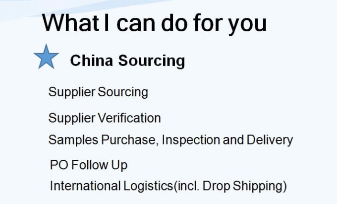 Gig Preview - Be your china sourcing agent