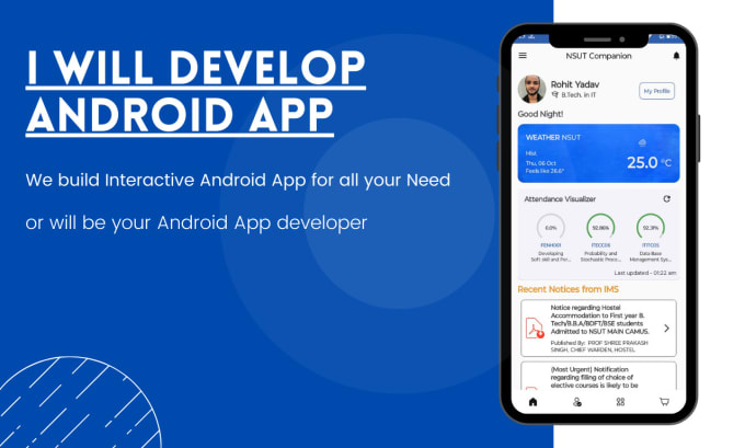 Gig Preview - Develop an android app or will be your android app developer