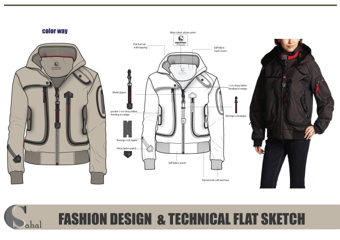 Bestseller - draw fashion cad, technical illustrations for your garment