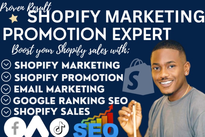 Gig Preview - Shopify marketing ecommerce etsy promotion, virtual assistant for shopify sales