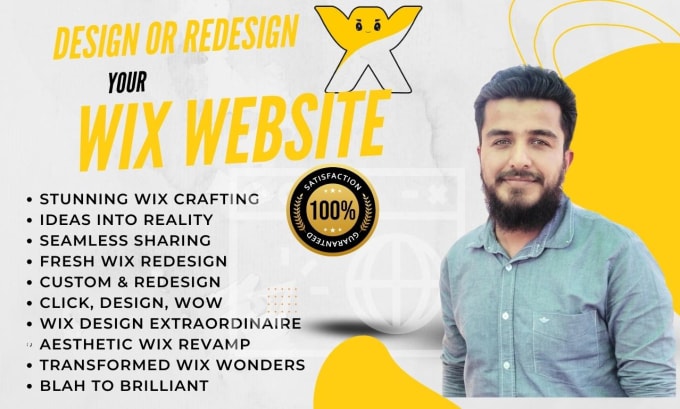 Gig Preview - Design or redesign the wix website or wix online store