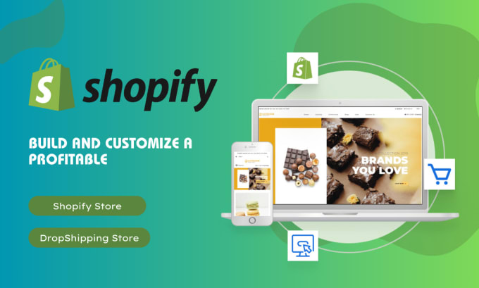 Gig Preview - Shopify store design, ecommerce store, theme customization