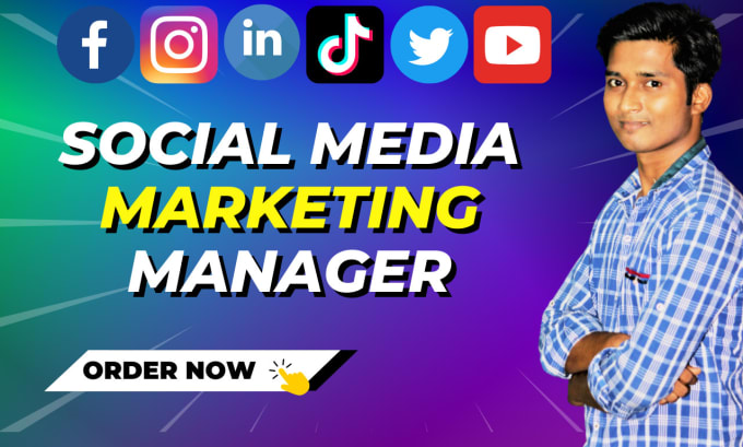 Gig Preview - Be expert linkedin, instagram, or tiktok social media marketing manager