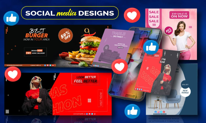 Gig Preview - Design creative social media posts and banners