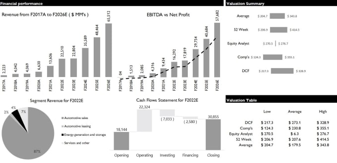 Gig Preview - Do business valuation and financial analysis for you