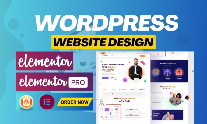 Gig Preview - Do wordpress website design or redesign using elementor pro