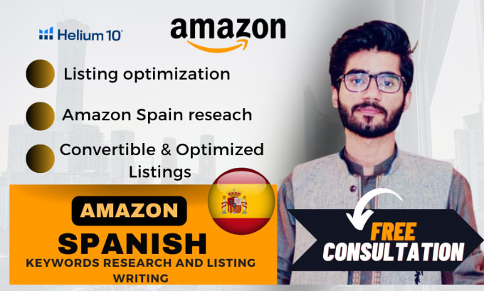 Gig Preview - Do keyword research and listing optimization seo writing for amazon spain