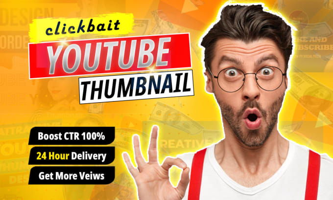 Gig Preview - Design amazing viral clickbait youtube thumbnail