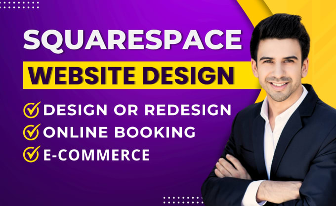 Gig Preview - Build modern squarespace website design or redesign squarespace website