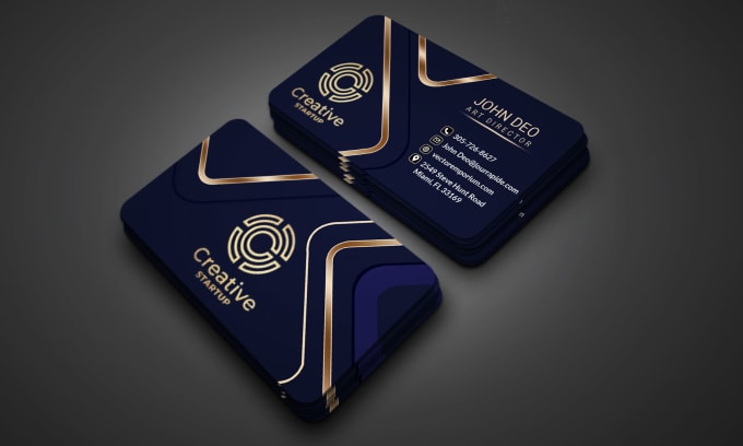 Gig Preview - Do minimalist luxury elegant business card design