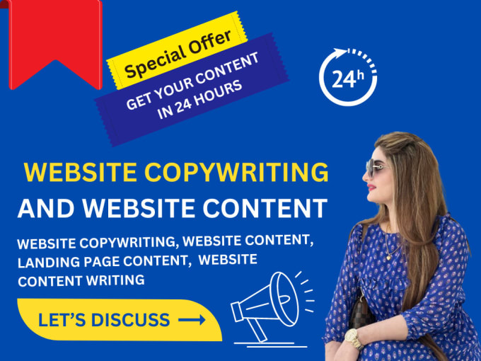 Gig Preview - Do website copywriting, website content, sales copywriting