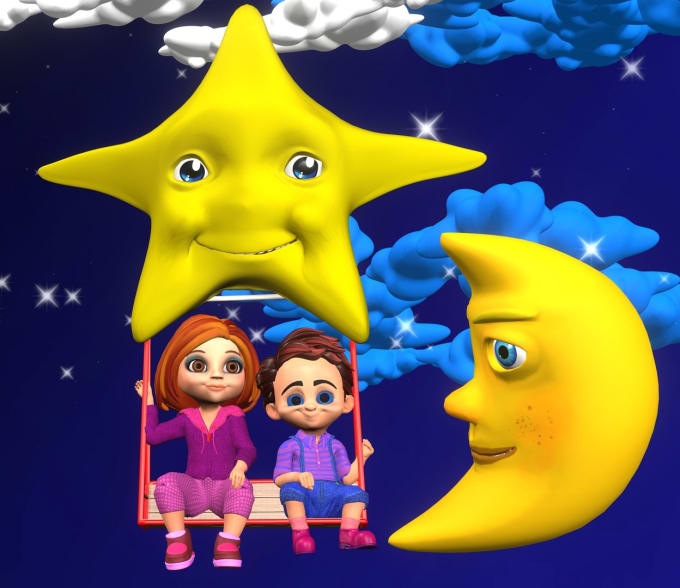 Gig Preview - Create 3d nursery rhymes, stories and educational video