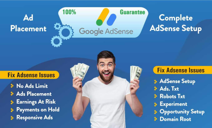 Gig Preview - Fix google adsense issue or do ads placement