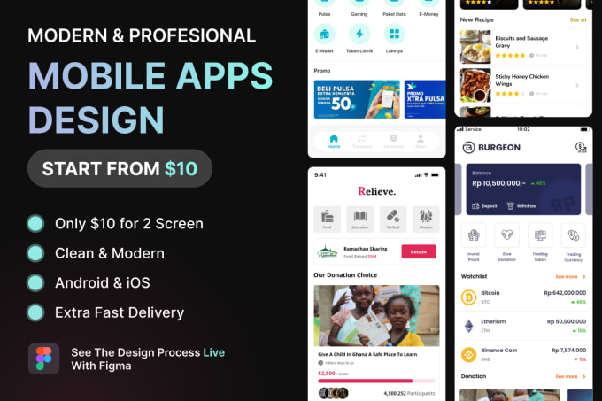 Gig Preview - Design mobile app ui ux design super fast