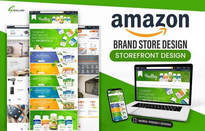 Gig Preview - Design professional amazon brand store or amazon storefront design