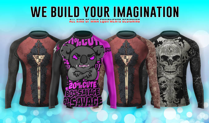 Gig Preview - Design custom rash guard, jerseys and mma equipments