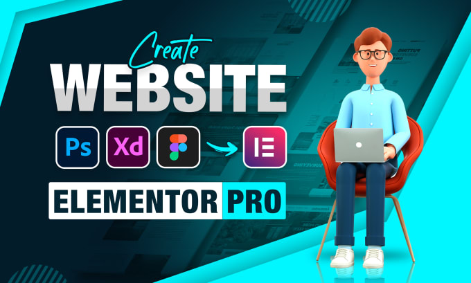 Gig Preview - Convert xd, PSD, figma to wordpress website using elementor pro