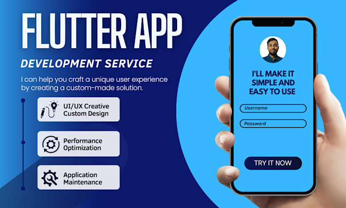 Gig Preview - Develop mobile app for android and ios using flutter