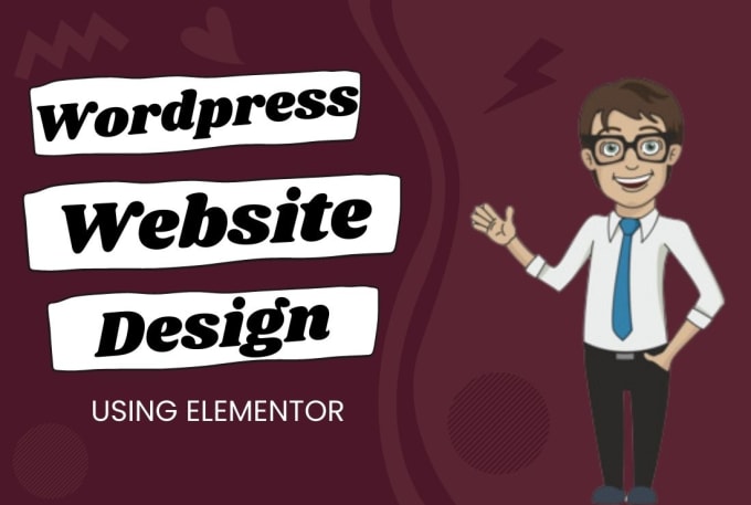 Gig Preview - Build responsive wordpress website design with elementor pro