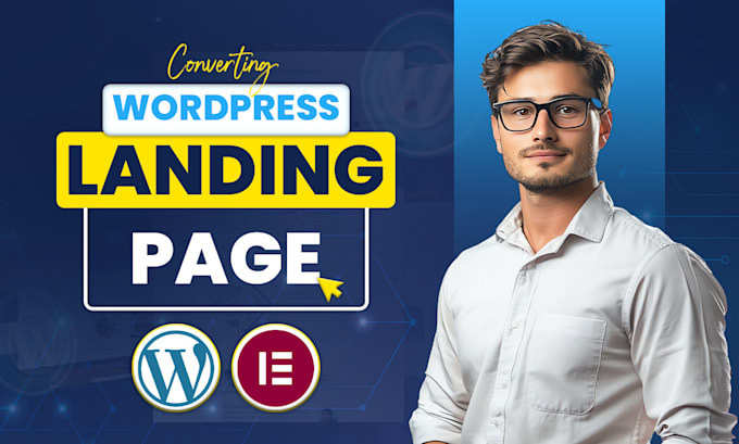 Gig Preview - Create responsive wordpress landing page design,  elementor landing page