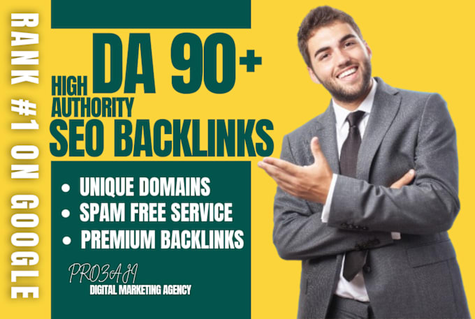 Gig Preview - Provides high authority da 90 plus seo dofollow backlinks