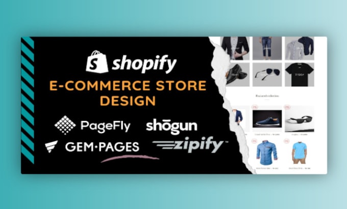 Gig Preview - Develop shopify store with pagefly, layouthub, shogun, gempages or zipify