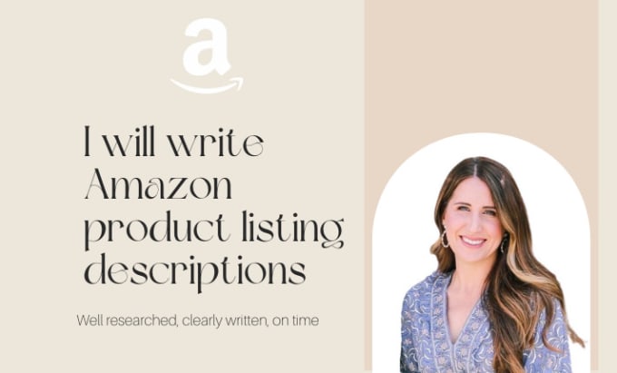 Gig Preview - Write amazon product listing descriptions