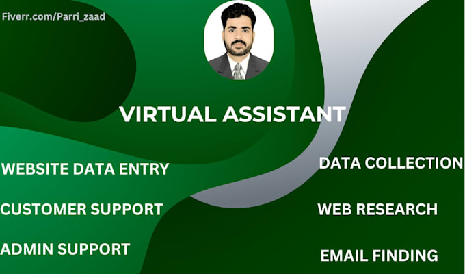 Gig Preview - Be virtual assistant, data entry, copy paste, web research, airtable