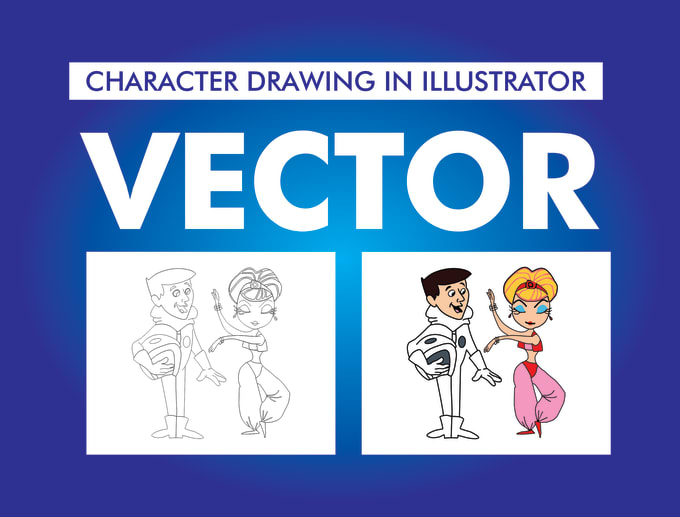 Gig Preview - Draw your cartoon character in vector format