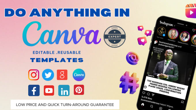 Bestseller - design on canva for brochures, flyers, instagram templates, ebook, etc