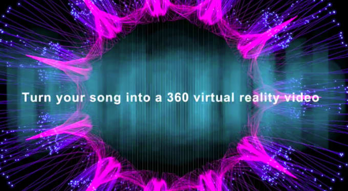 Gig Preview - Create a 360 VR music video for your song using visuals