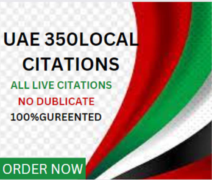 Gig Preview - Do 350 uae local citations and directory submission for local SEO