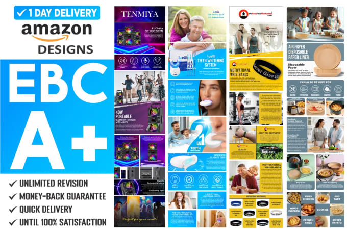 Gig Preview - Design amazon enhanced brand content ebc a plus