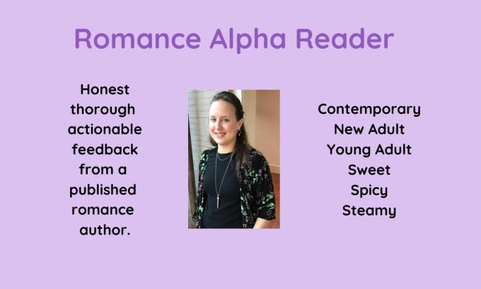 Gig Preview - Alpha read and critique your romance novel