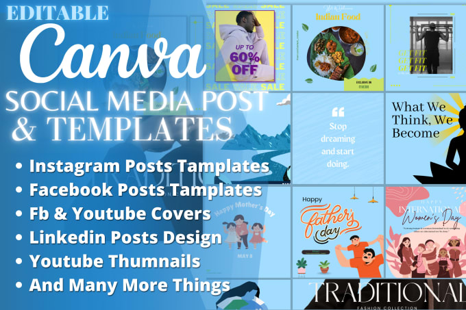 Gig Preview - Design amazing social media posts, banner ads and canva templates