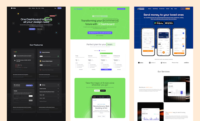 Gig Preview - Design responsive landing page, web app, website UI UX design in figma