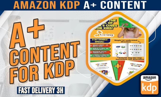 Gig Preview - Design amazing a plus content for amazon kdp in 3 hours