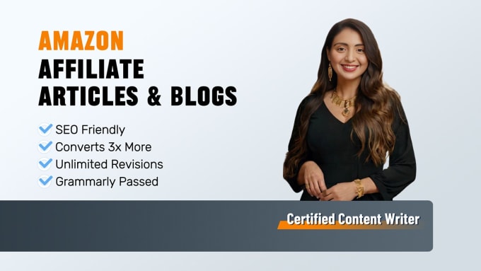 Gig Preview - Write amazon affiliate articles and do SEO blog writing