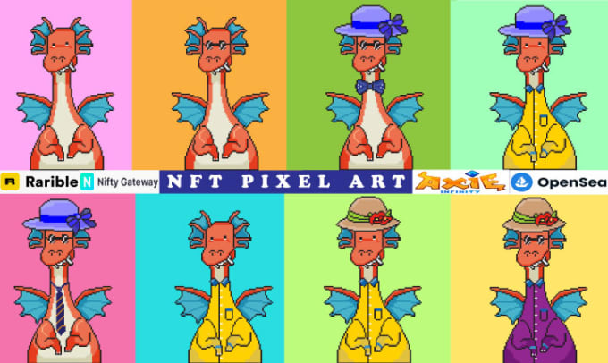 Gig Preview - Create pixel art nft 64 bit collection for you