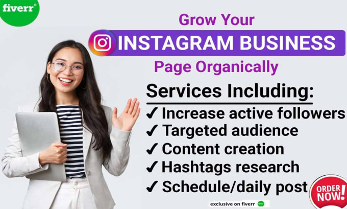 Gig Preview - Be your instagram manager organic growth and engagement content creator