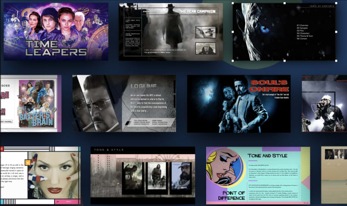 Gig Preview - Design your movie or TV series pitch deck