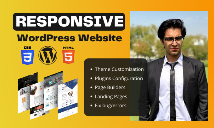 Gig Preview - Build wordpress website design and ecommerce store