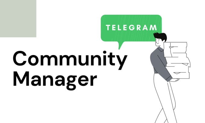 Gig Preview - Be your telegram community manager