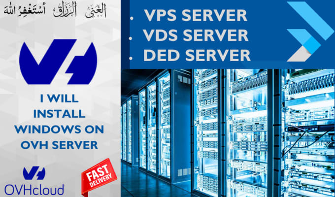 Gig Preview - Install windows os on ovh vps server